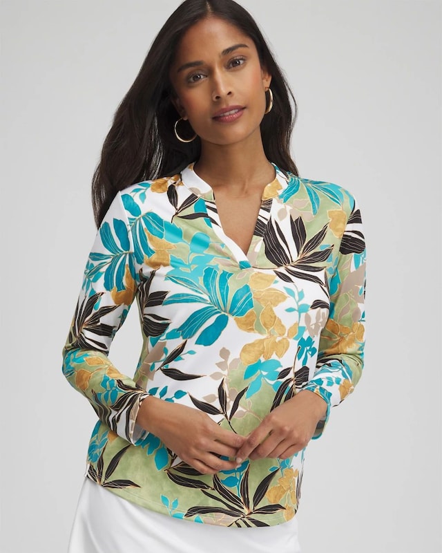 Zenergy UPF Leaves Long Sleeve Top